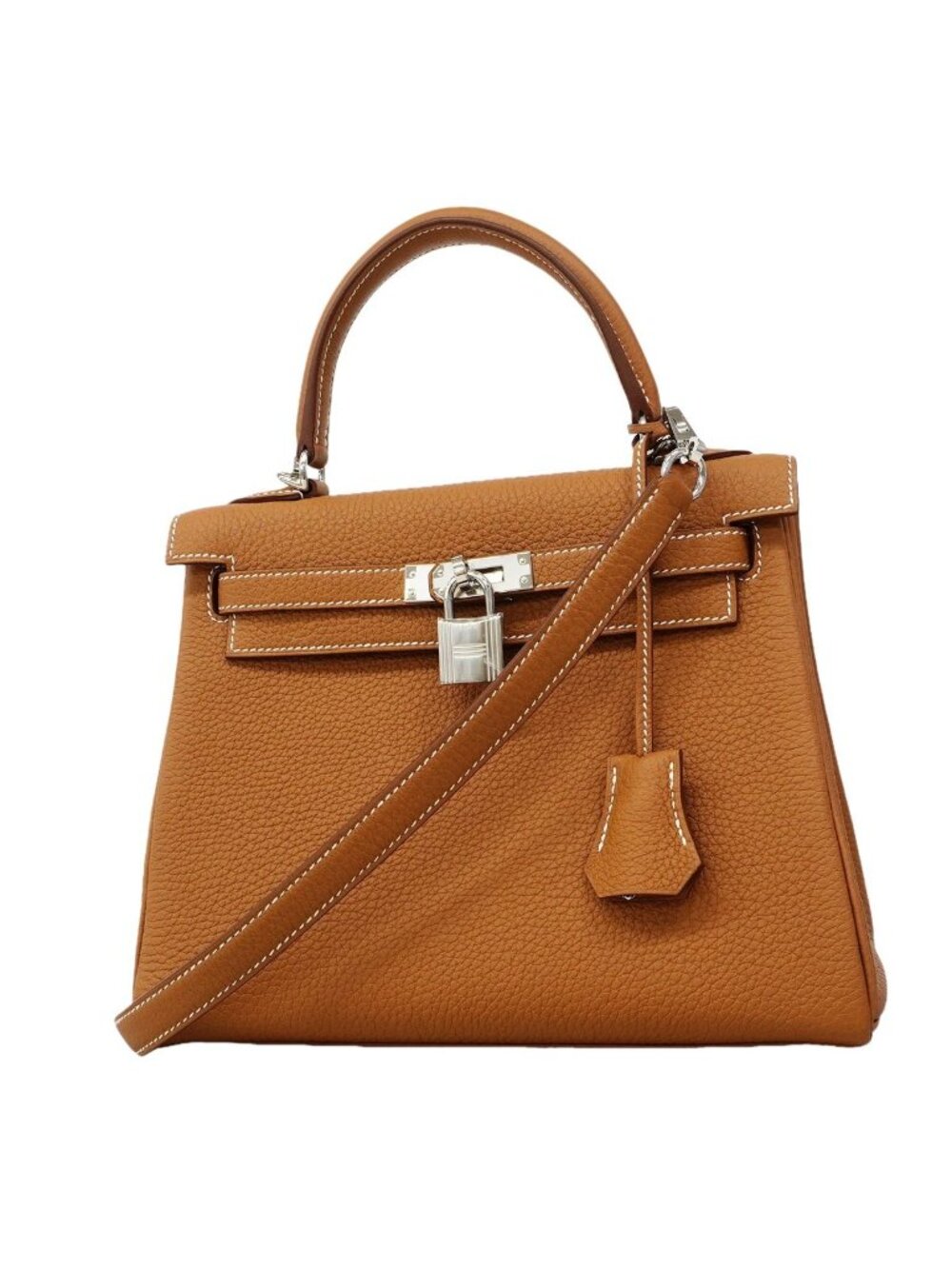 Hermes Handbag Kelly 25 Togo Gold 2-Way